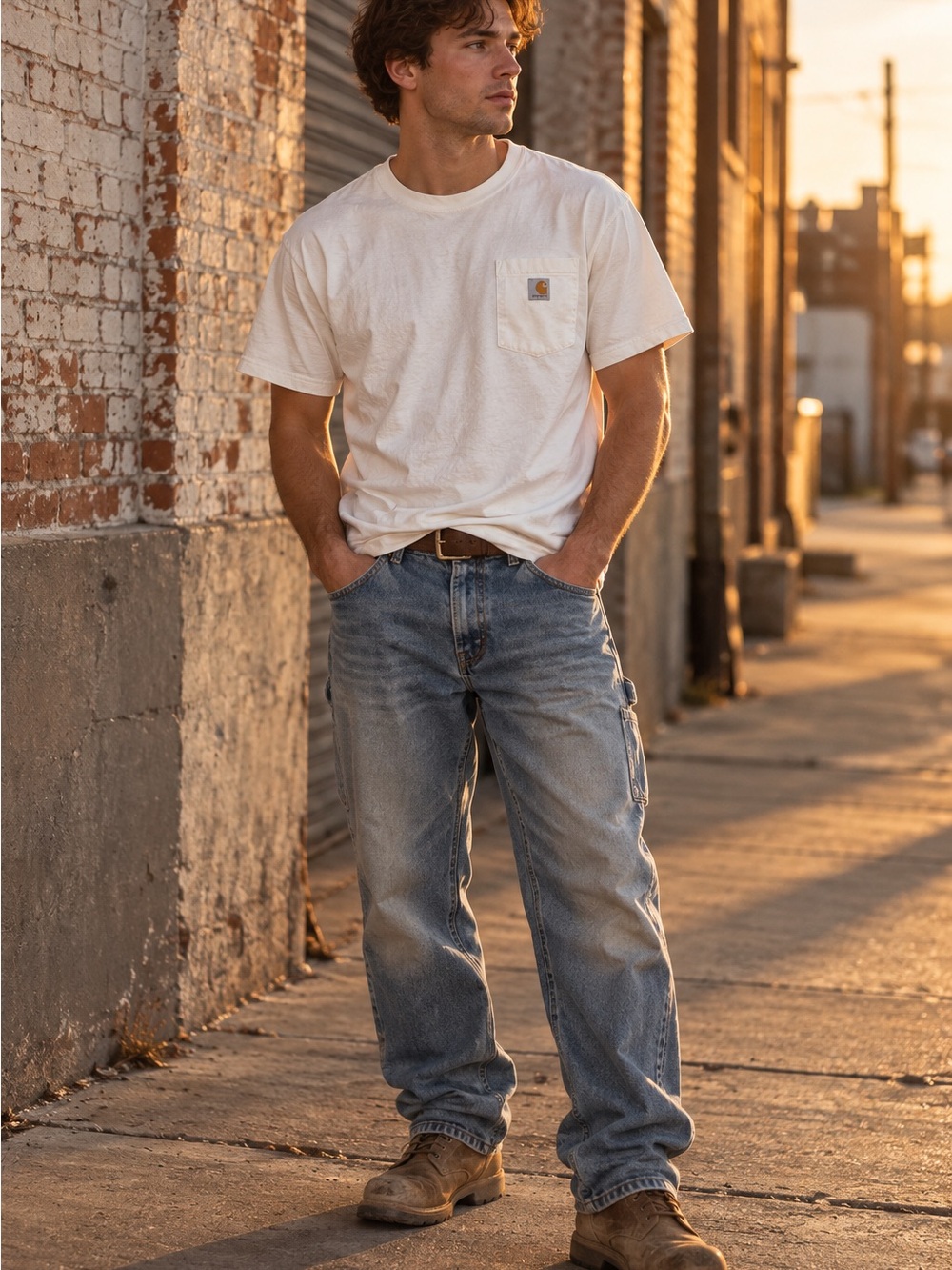 Carhartt White Short Sleeve Pocket T-Shirt